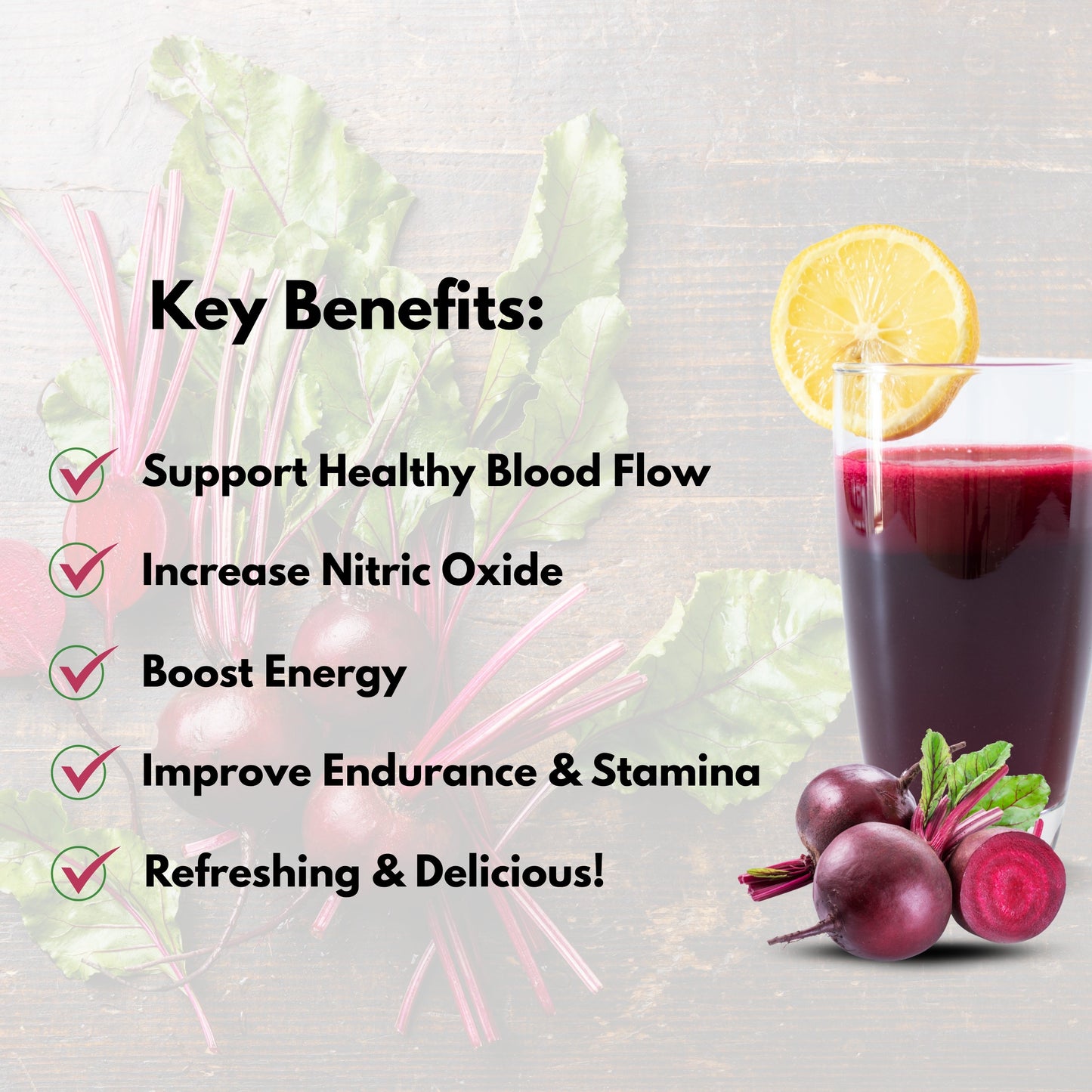Beetroot Powder key benefits