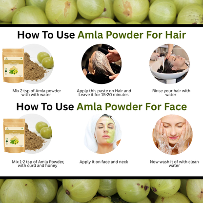 Amla Powder (500g) + Fenugreek Seeds Powder (500g) Combo