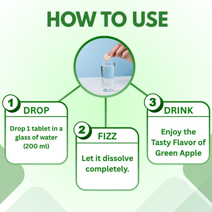 ACV with Pomegranate Extract – Refreshing Green Apple Flavour | Natural Detox, Weight Management | Reduce Stress