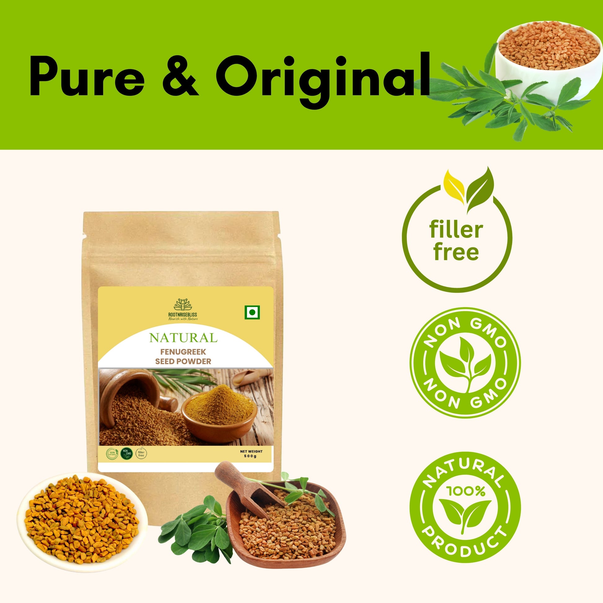 Beetroot Powder (500g) +  Fenugreek seed Powder (500g) Combo